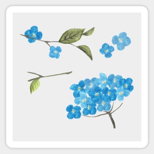 Watercolour Hydrangea Sticker